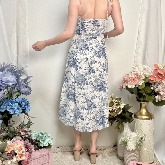 Reformation Juliette Dress in Pompadour - Picture 7 of 14